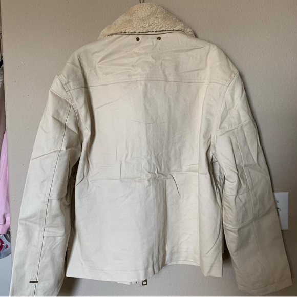 Louis Vuitton Cream Jacket with Shearling Collar - Picture 4 of 9